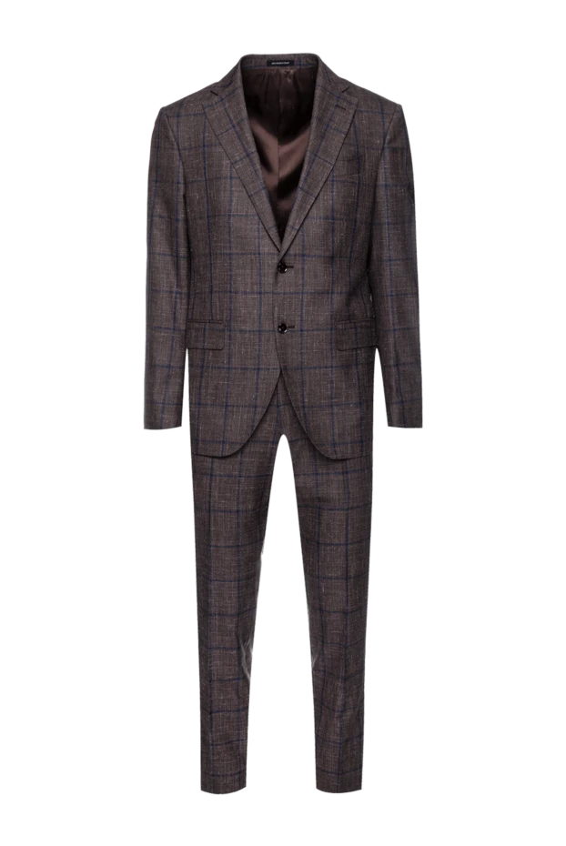 Sartoria Latorre man men's suit made of wool, silk and linen, brown buy with prices and photos 150871 - photo 1