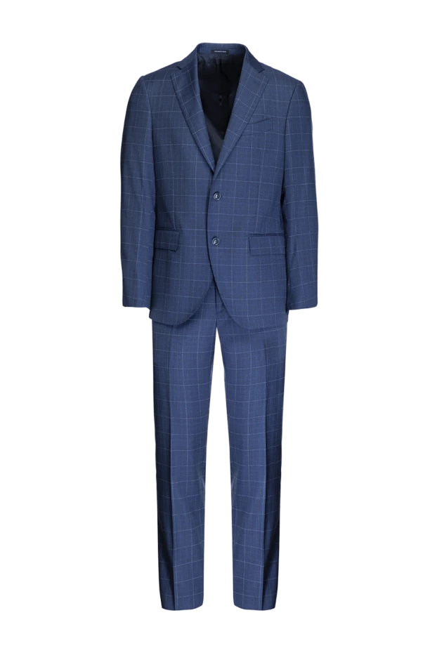 Sartoria Latorre мужские костюм мужской из шерсти синий купить с ценами и фото 150881 - фото 1