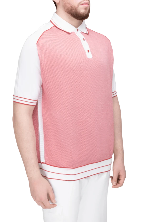 Stefano Ricci cotton and silk polo pink for men 150897 - photo 3