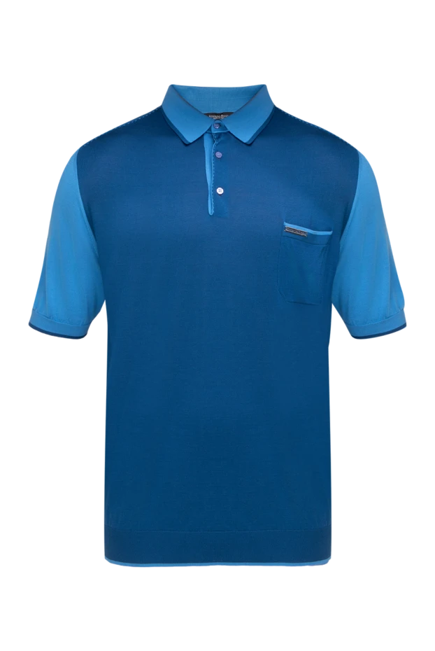 Stefano Ricci blue silk polo for men 150913 - photo 1