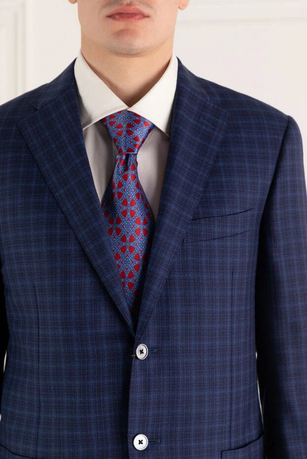 Stefano Ricci краватка з шовку синя чоловіча 150916 - фото 2