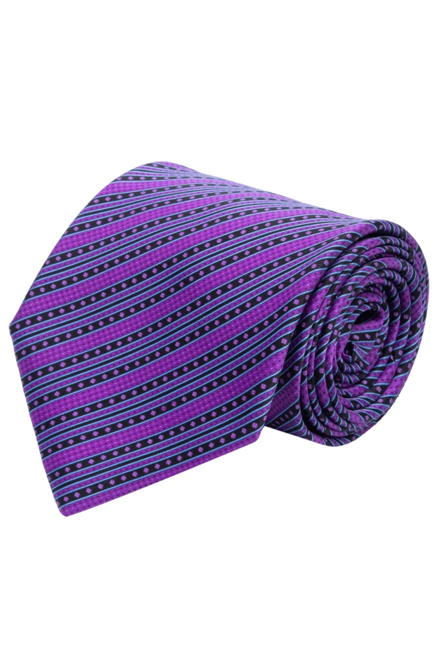 Stefano Ricci галстук из шелка фиолетовый мужской 150930 - фото 1