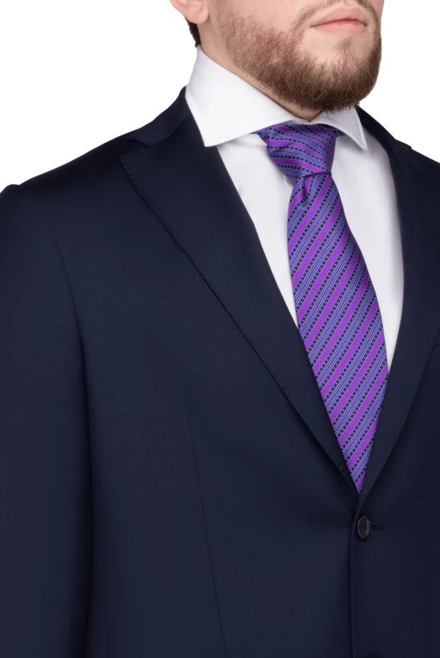 Stefano Ricci галстук из шелка фиолетовый мужской 150930 - фото 2
