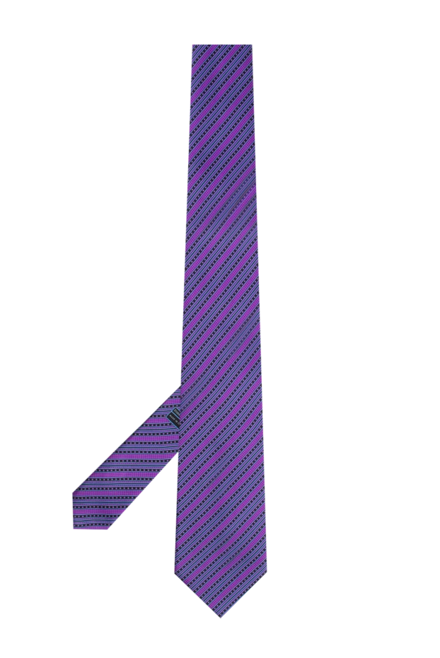 Stefano Ricci галстук из шелка фиолетовый мужской 150930 - фото 3