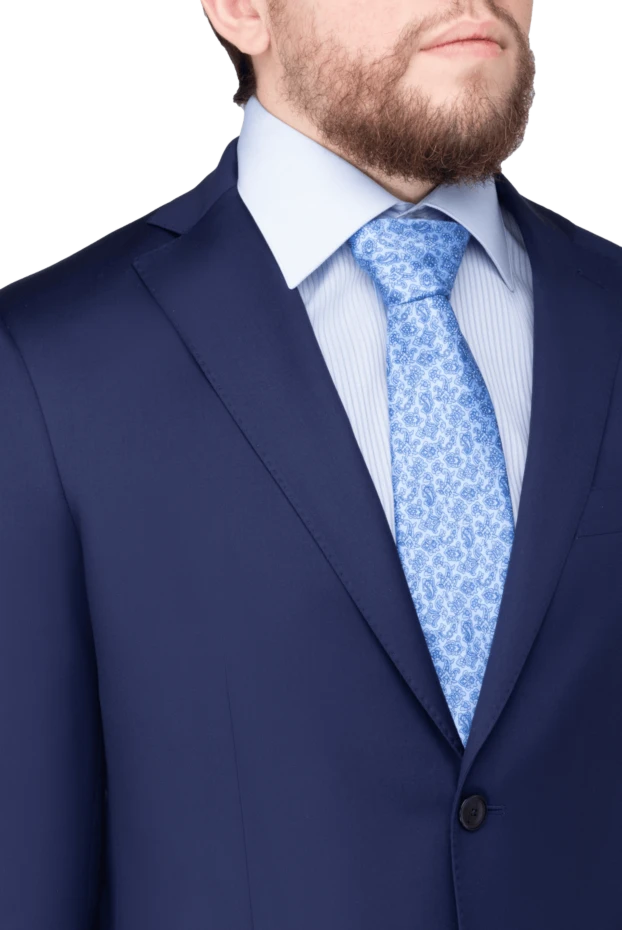 Stefano Ricci галстук из шелка голубой мужской 150933 - фото 2