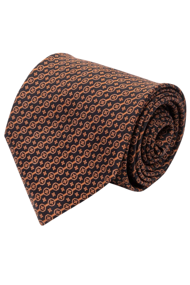Stefano Ricci галстук из шелка коричневый мужской 150942 - фото 1
