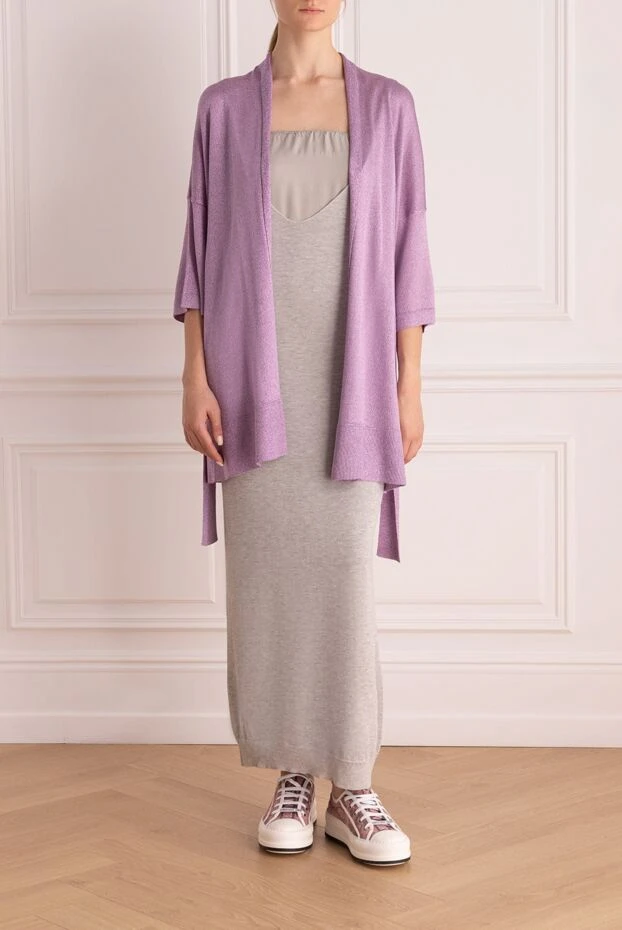 Rocco Ragni woman purple acrylic and polyester cardigan for women buy with prices and photos 150951 - photo 2