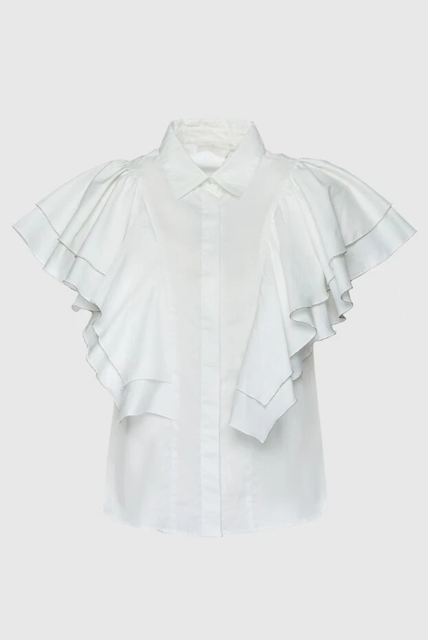 Rocco Ragni женские блуза из хлопка белая женская купить с ценами и фото 150959 - фото 1