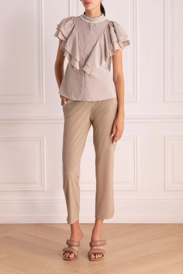 Rocco Ragni woman beige blouse for women buy with prices and photos 150960 - photo 2