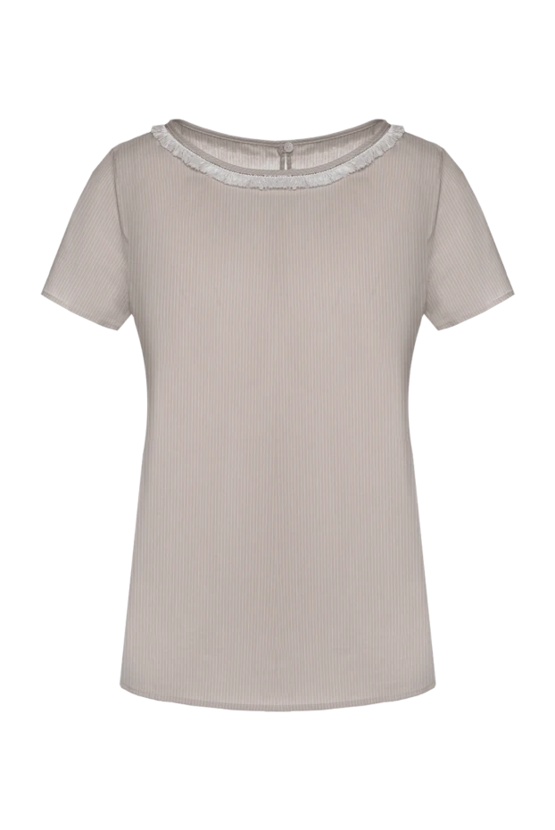 Rocco Ragni woman beige cotton and polyamide blouse for women buy with prices and photos 150975 - photo 1