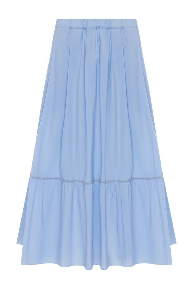 Rocco Ragni женские юбка из хлопка голубая женская купить с ценами и фото 150976 - фото 1