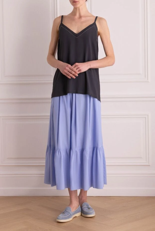 Rocco Ragni woman blue skirt for women buy with prices and photos 150979 - photo 2