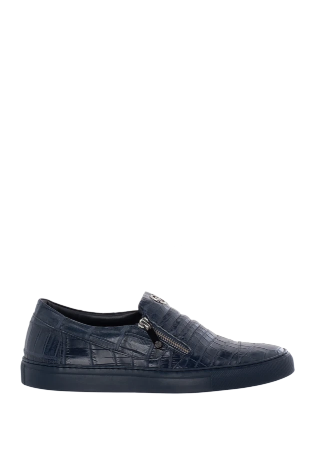 Pellettieri di Parma man blue crocodile leather sneakers for men 151003 - photo 1