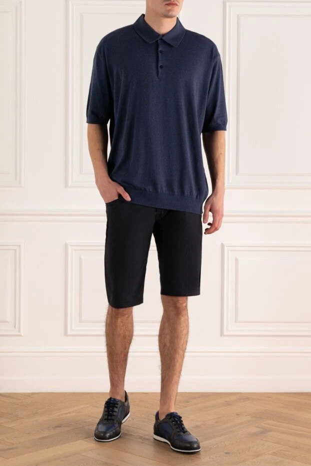 Bro-Ship man cotton and elastane shorts blue for men buy with prices and photos 151053 - photo 2