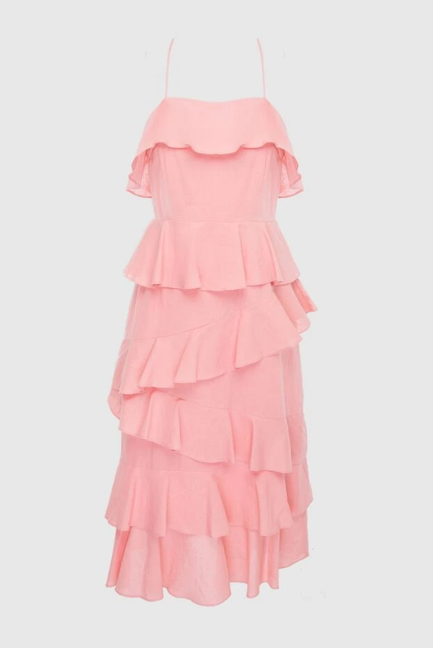 Fleur de Paris женские платье из льна и хлопка розовое женское купить с ценами и фото 151059 - фото 1