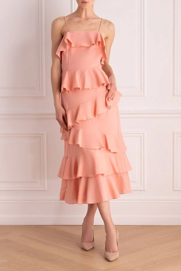 Fleur de Paris woman pink linen and cotton dress for women buy with prices and photos 151059 - photo 2