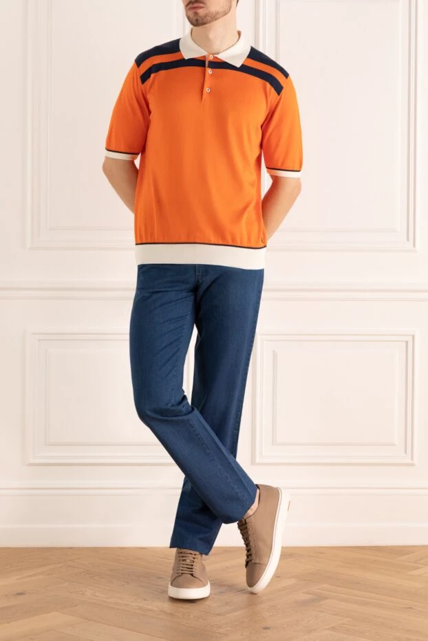 Stefano Ricci джинсы из хлопка синие мужские 151077 - фото 2