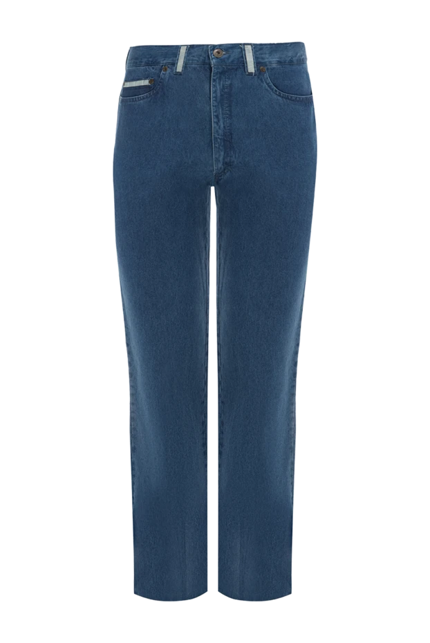 Stefano Ricci джинсы из хлопка синие мужские 151078 - фото 1