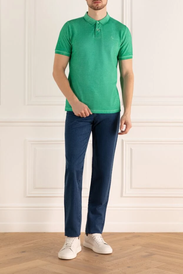 Stefano Ricci джинсы из хлопка синие мужские 151078 - фото 2