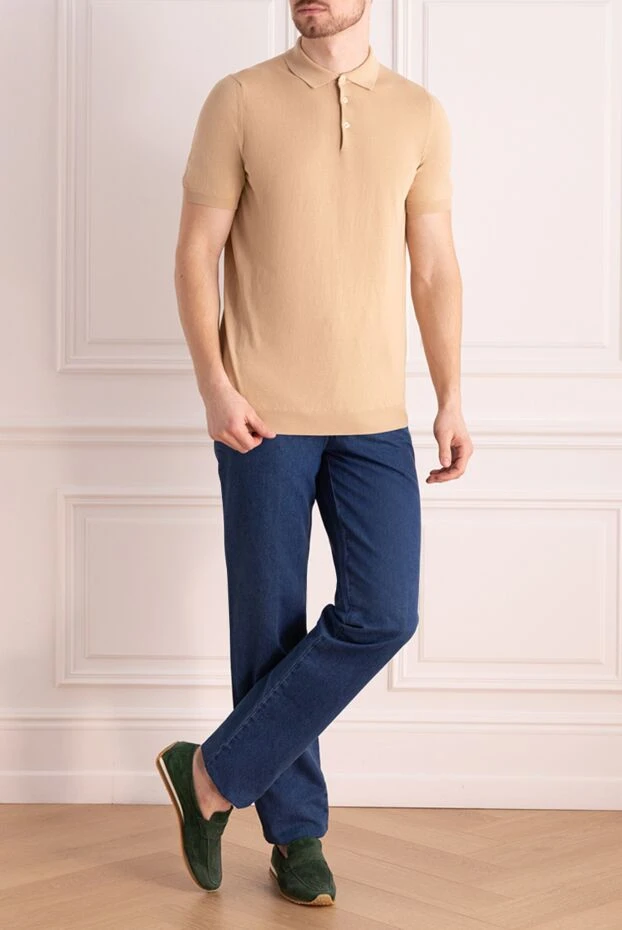 Stefano Ricci джинсы из хлопка синие мужские 151079 - фото 2