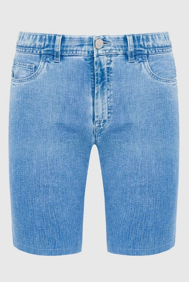 Brioni man blue cotton shorts for men buy with prices and photos 151087 - photo 1