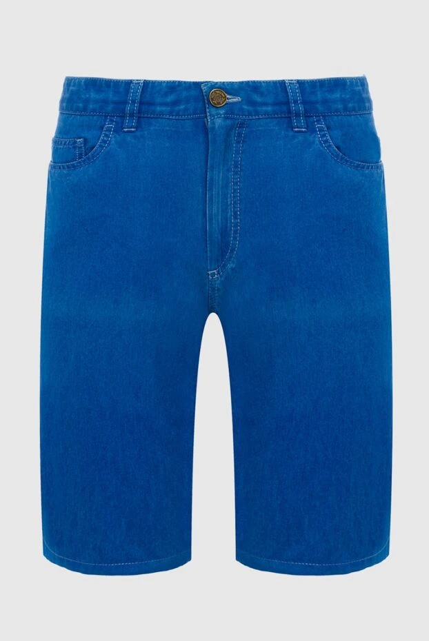 Brioni man cotton and elastane shorts blue for men buy with prices and photos 151088 - photo 1