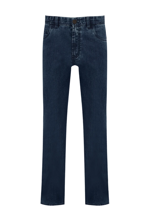 Brioni man cotton and elastane blue jeans for men 151091 - photo 1