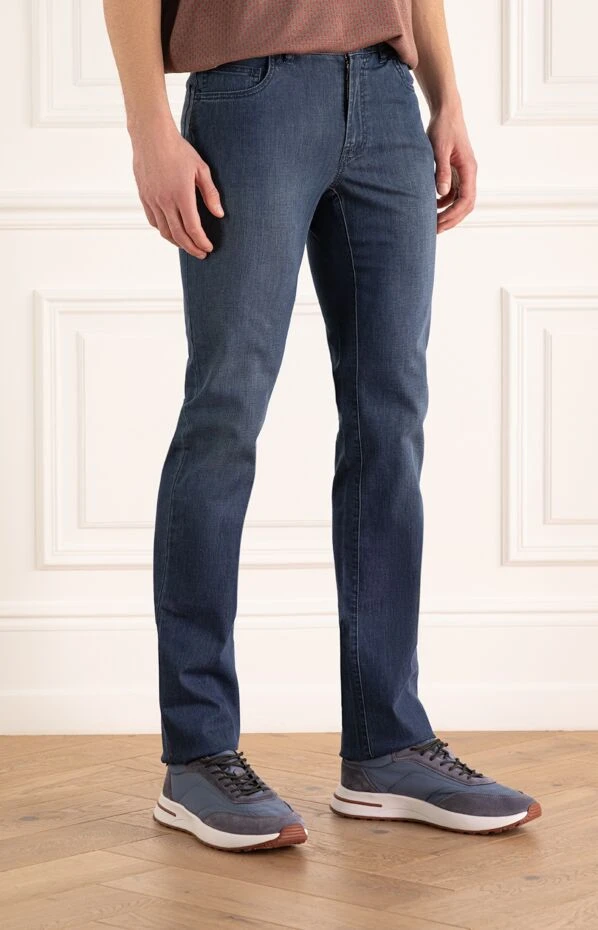 Brioni man blue cotton jeans for men 151093 - photo 3