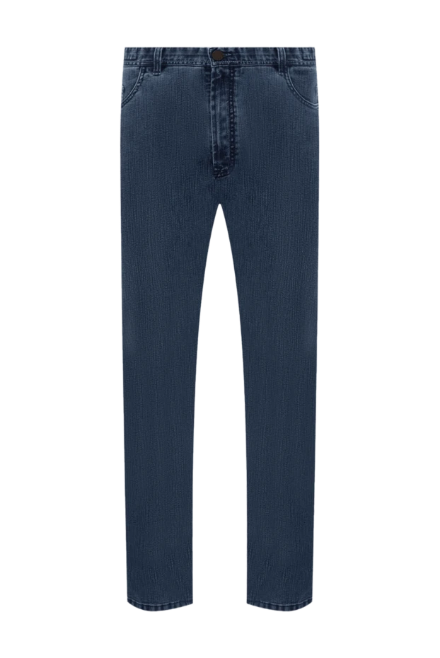 Brioni blue cotton and elastane jeans for men 151094 - photo 1