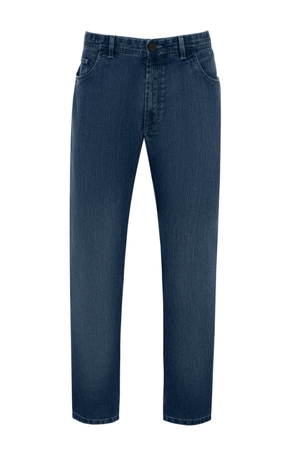 Brioni blue cotton jeans for men 151095 - photo 1