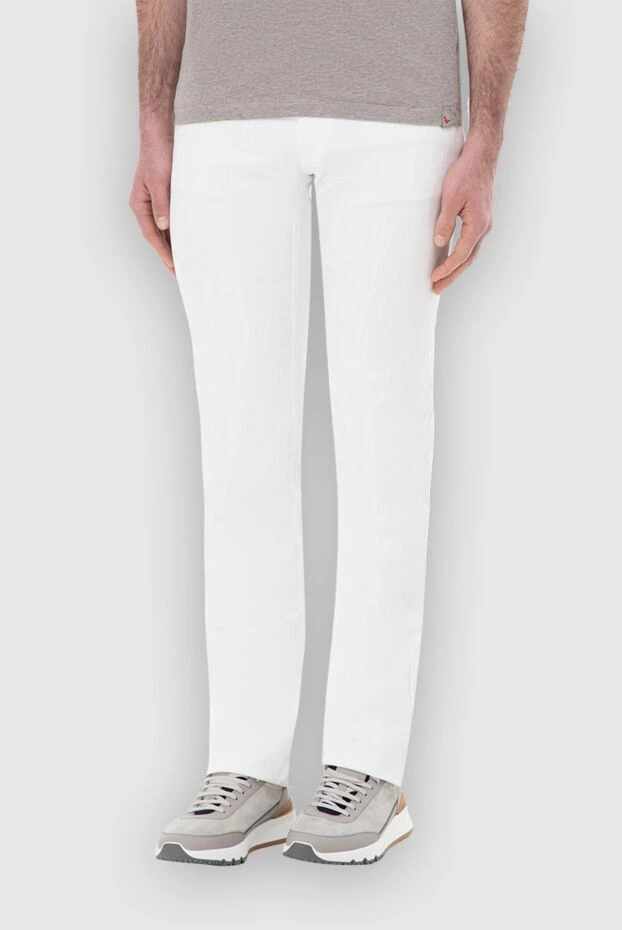 Brioni мужские шорты из хлопка белые мужские купить с ценами и фото 151099 - фото 2