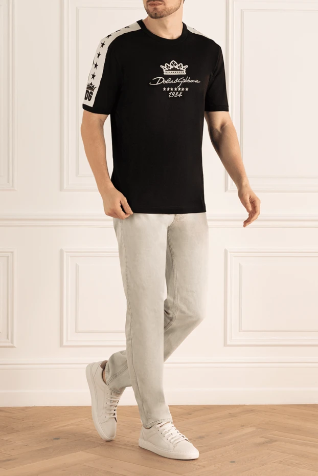 Dolce & Gabbana man black cotton t-shirt for men 151111 - photo 2