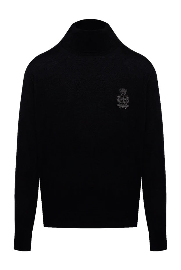 Dolce & Gabbana чоловічі гольф чоловічий з вовни та шовку чорний купити фото з цінами 151138 - фото 1