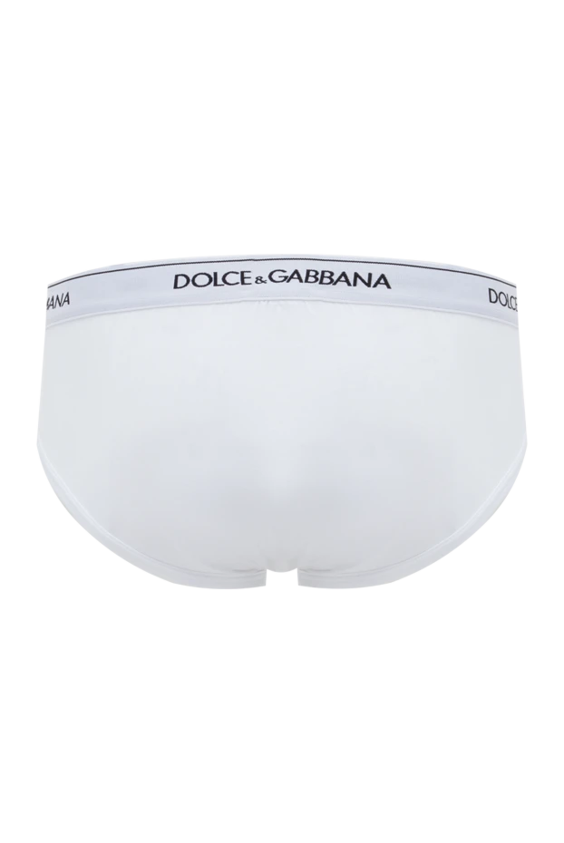 Dolce & Gabbana чоловічі труси брифи з бавовни білі чоловічі 151156 - фото 2