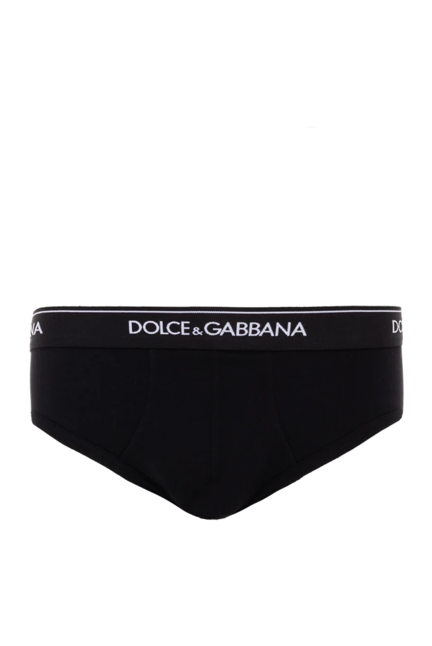 Dolce & Gabbana чоловічі труси брифи з бавовни чорні чоловічі купити фото з цінами 151157 - фото 1