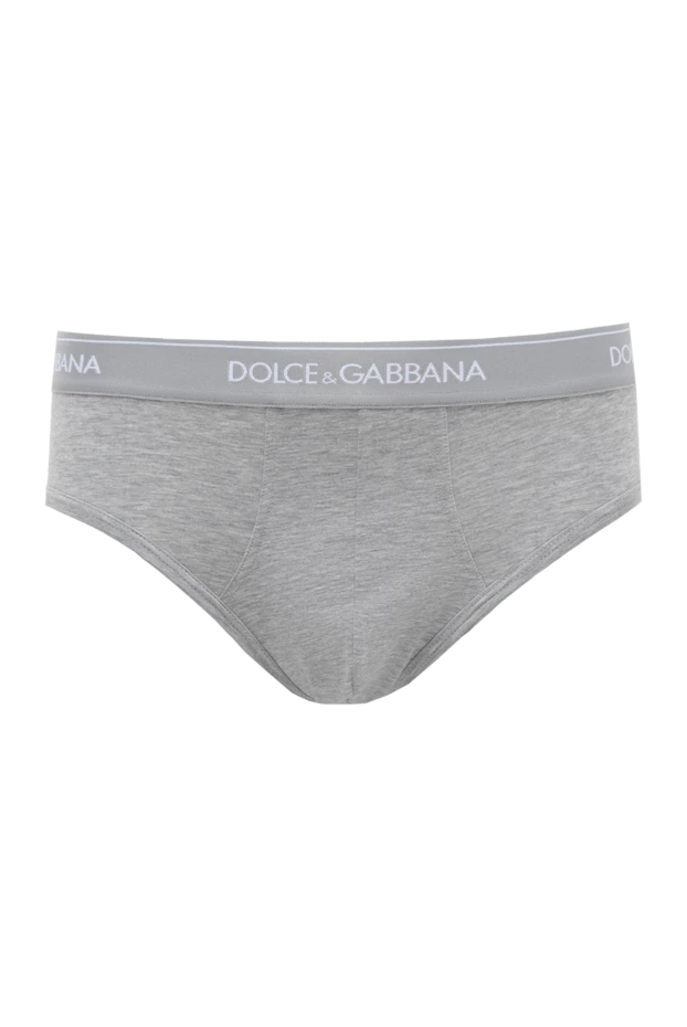 Dolce & Gabbana man men's gray cotton briefs buy with prices and photos 151158 - photo 1