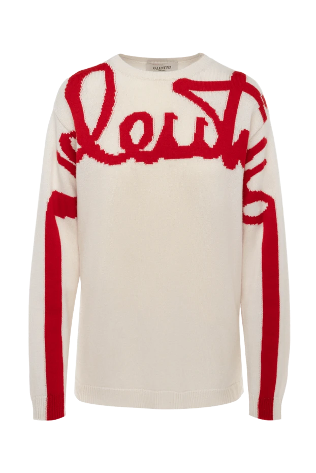 Valentino woman white cashmere jumper for women buy with prices and photos 151210 - photo 1