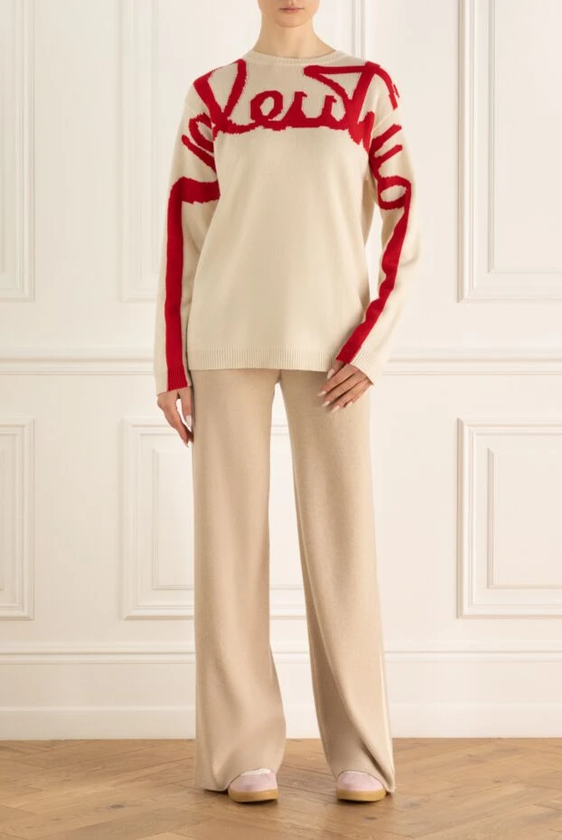 Valentino жіночі джемпер з кашеміру білий жіночий купити фото з цінами 151210 - фото 2