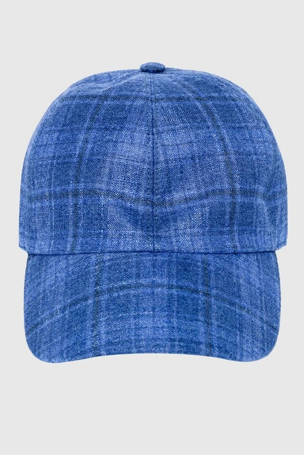 Enrico Mandelli blue silk and cashmere cap for men 151221 - photo 1