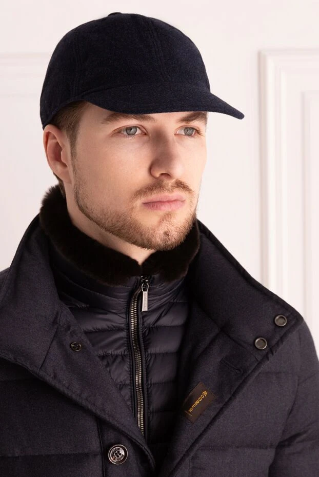 Cortigiani man blue wool cap for men buy with prices and photos 151236 - photo 2