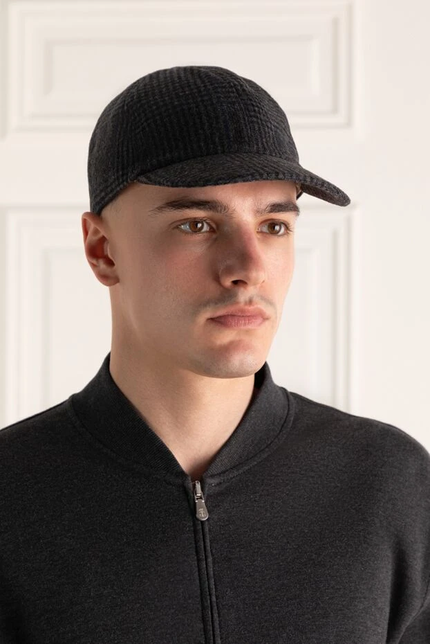 Cortigiani man gray wool cap for men buy with prices and photos 151237 - photo 2