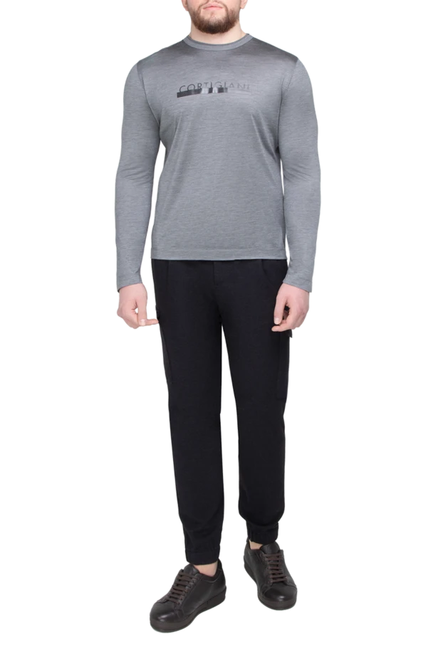 Cortigiani man long sleeve silk gray for men buy with prices and photos 151251 - photo 2