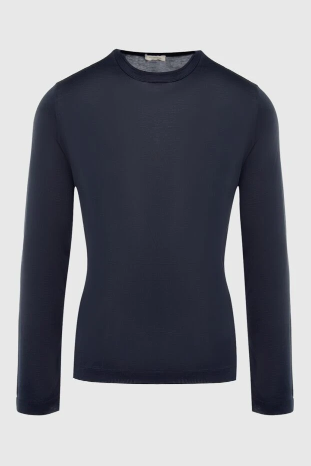 Francesco Smalto man blue silk jumper for men buy with prices and photos 151260 - photo 1