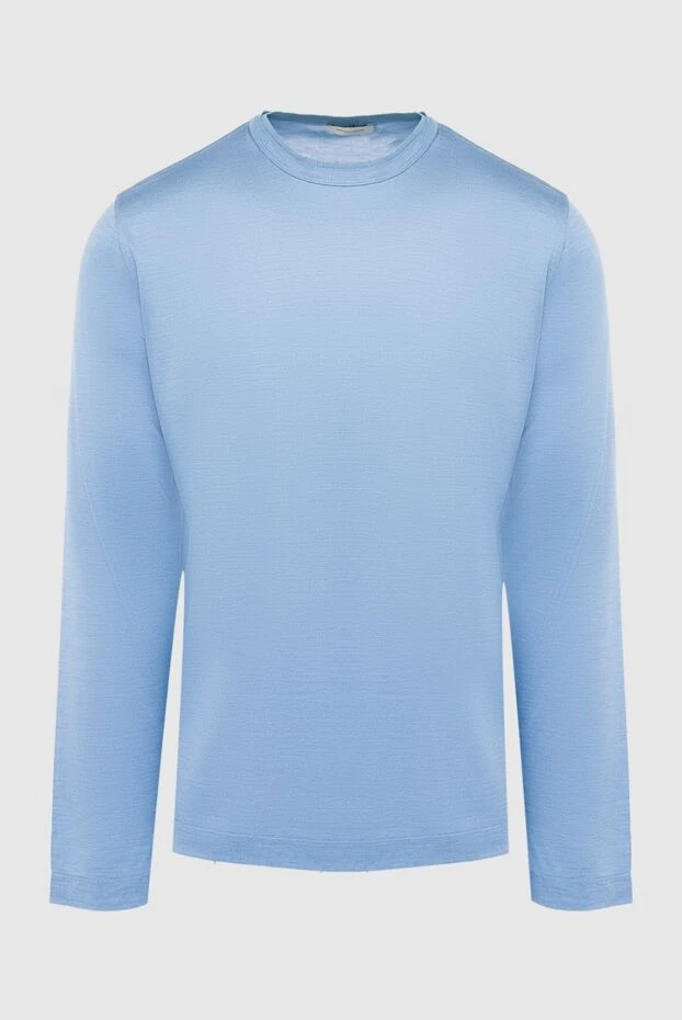 Francesco Smalto man blue silk jumper for men buy with prices and photos 151261 - photo 1