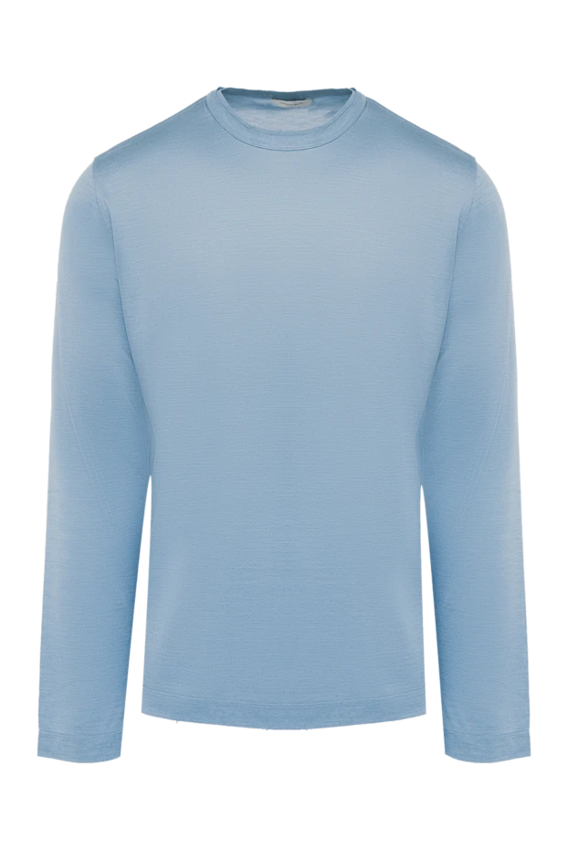 Francesco Smalto man blue silk jumper for men 151261 - photo 1