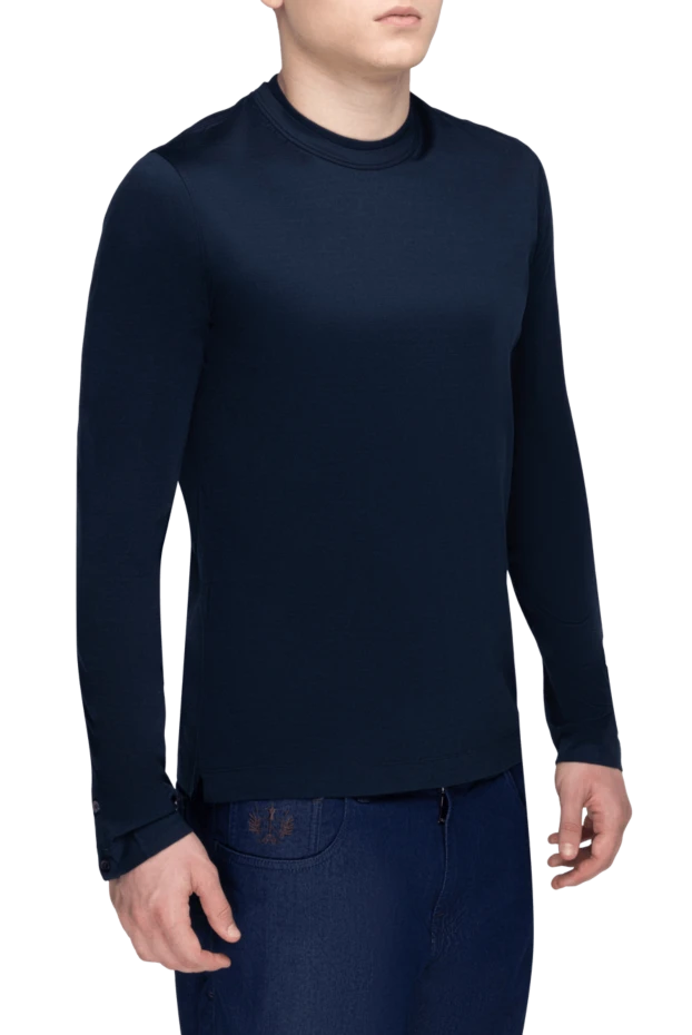 Cortigiani man long sleeve cotton blue for men buy with prices and photos 151264 - photo 2