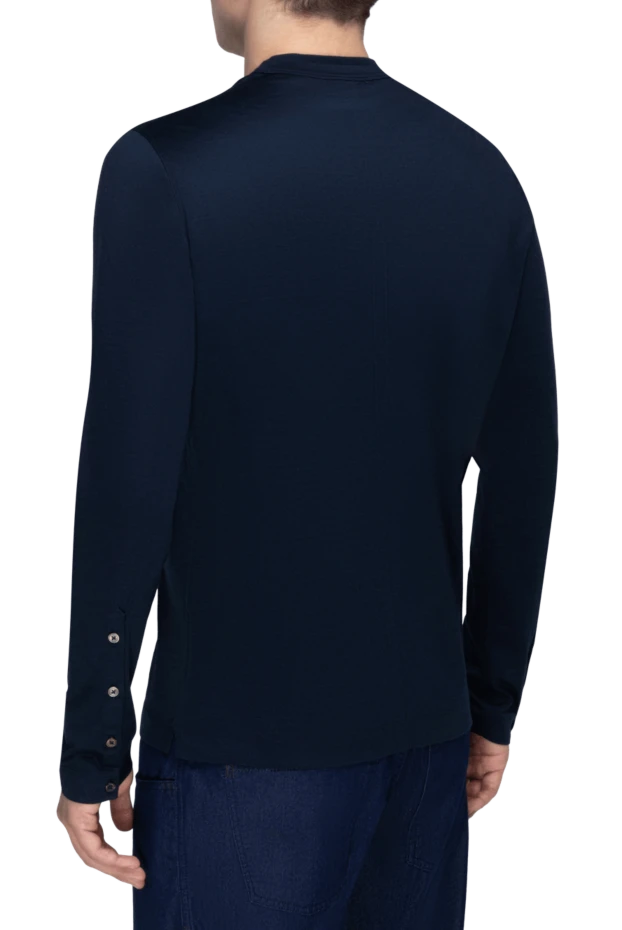 Cortigiani man cotton long sleeve blue for men 151264 - photo 3