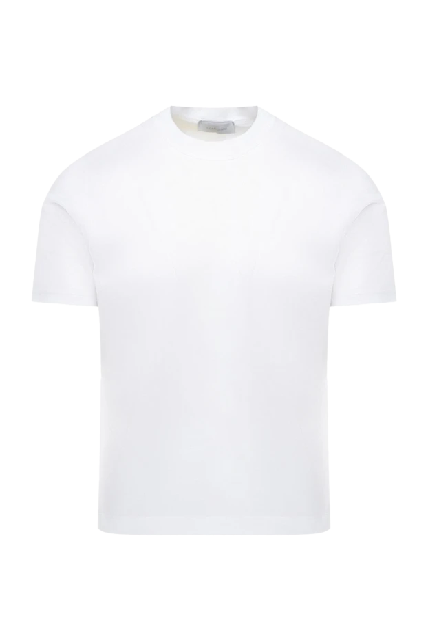 Cortigiani мужские футболка из хлопка белая мужская купить с ценами и фото 151265 - фото 1