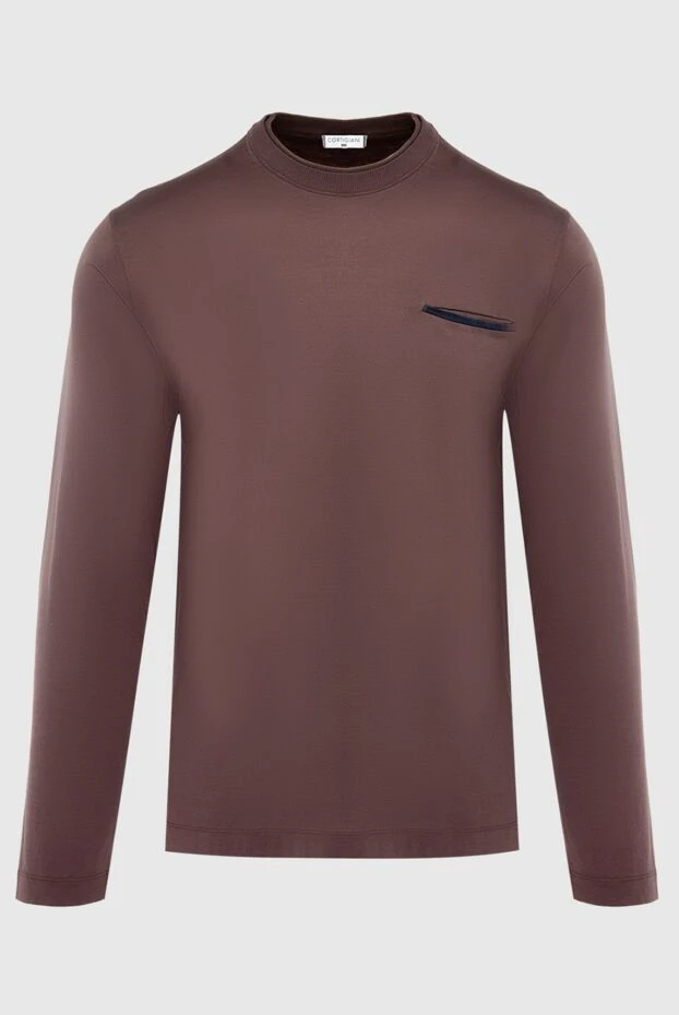 Cortigiani man long sleeve cotton brown for men buy with prices and photos 151270 - photo 1
