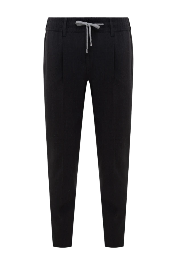 Cortigiani man gray wool and elastane trousers for men buy with prices and photos 151299 - photo 1